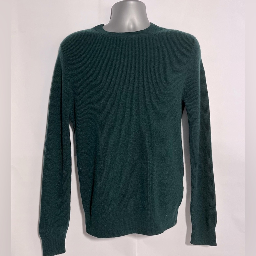 NEW J Crew Cashmere cardigan-stitch crewneck sweater!!! - Picture 3 of 9